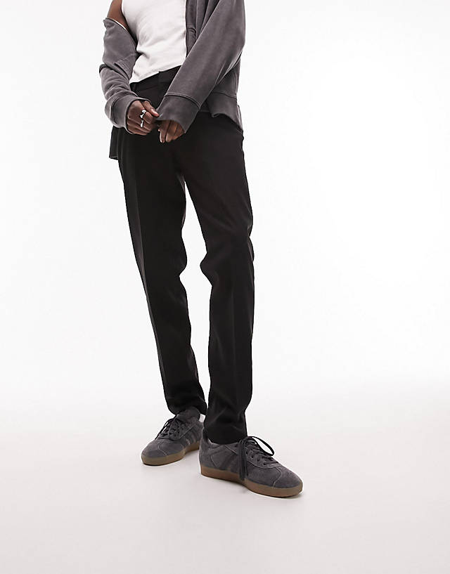 Topman - smart slim trousers in black
