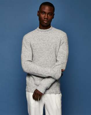 soft gray sweater
