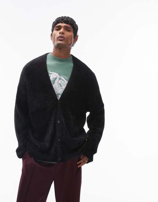 Topman - Sort og vamset cardigan, 2 af 4