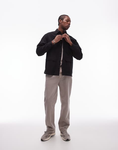 Topman - Sort overskjorte med lange ærmer - view 1
