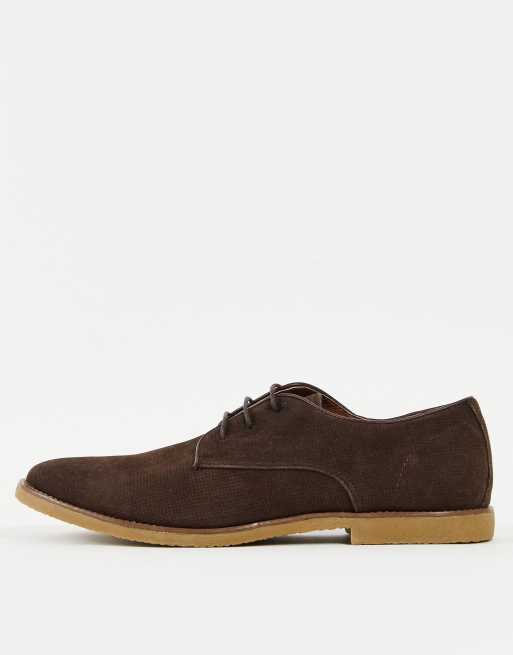Topman – Spark – Wüstenschuhe aus Wildlederimitat in Braun