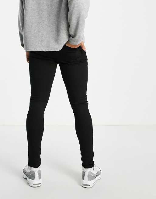 Topman spray on jeans in stay black , 2 of 4