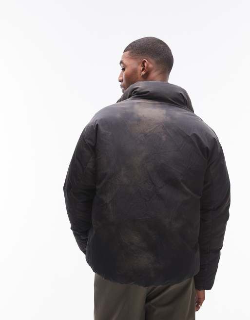 Black puffer jacket mens asos online