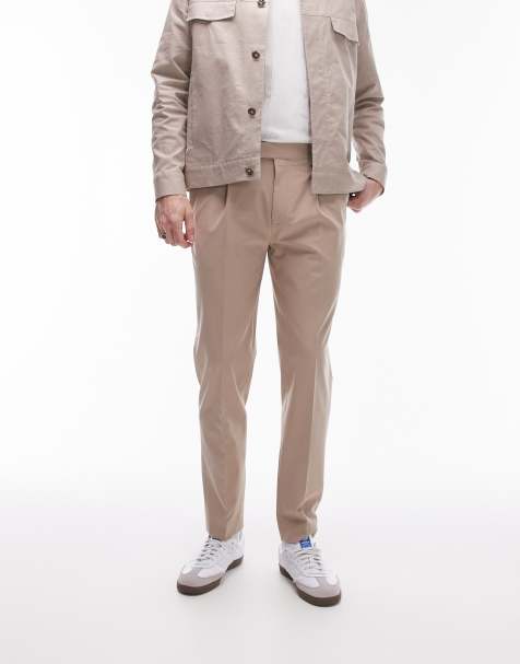 Topman – Stenfärgade, avsmalnande byxor - view 1