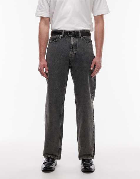 Topman - Stive og posede jeans i beskidt vask - view 1
