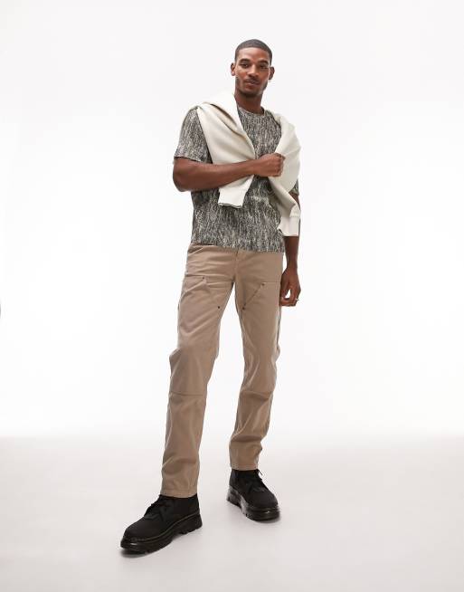 PacSun Bowen multi pocket carpenter pants in olive vine