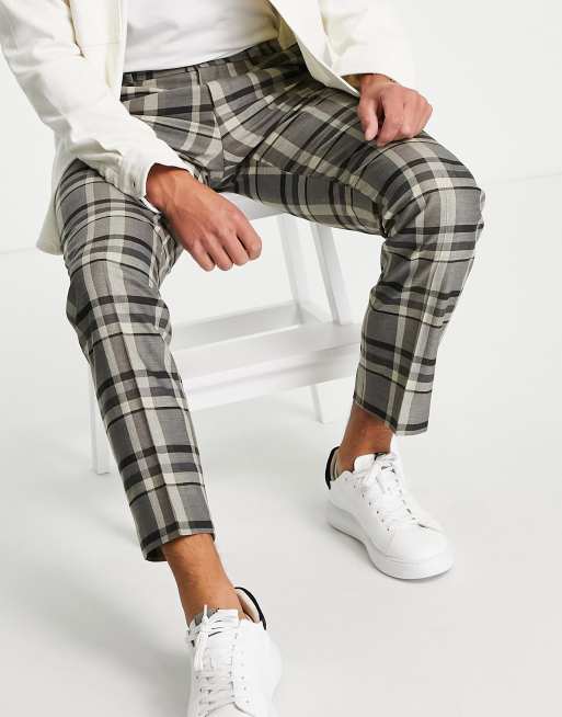 Plaid sales pants topman