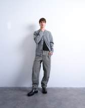 Topman straight fit canvas trouser in khaki