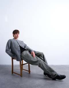 Straight fit canvas trouser in khaki