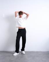 Pantalon De Jogging Topman Gris Skinny Fit Dogtooth - Taille 34, Coupe Ajustée, Neuf Avec étiquette