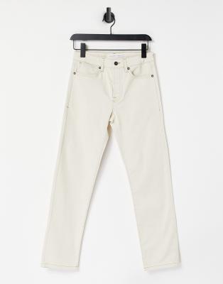 Topman straight jeans in ecru | ASOS