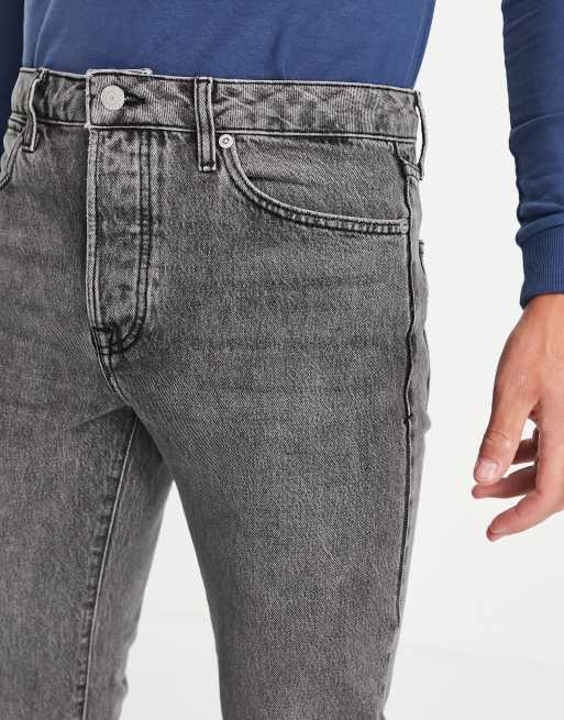 Topman straight jeans in gray , 3 of 4