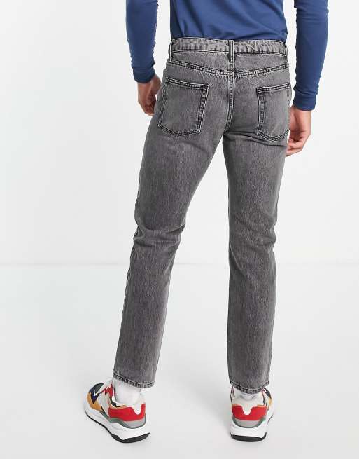 Topman straight jeans in grey , 2 of 4