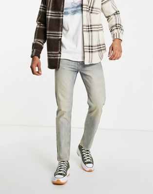 Topman straight jeans in light wash tint  - ASOS Price Checker