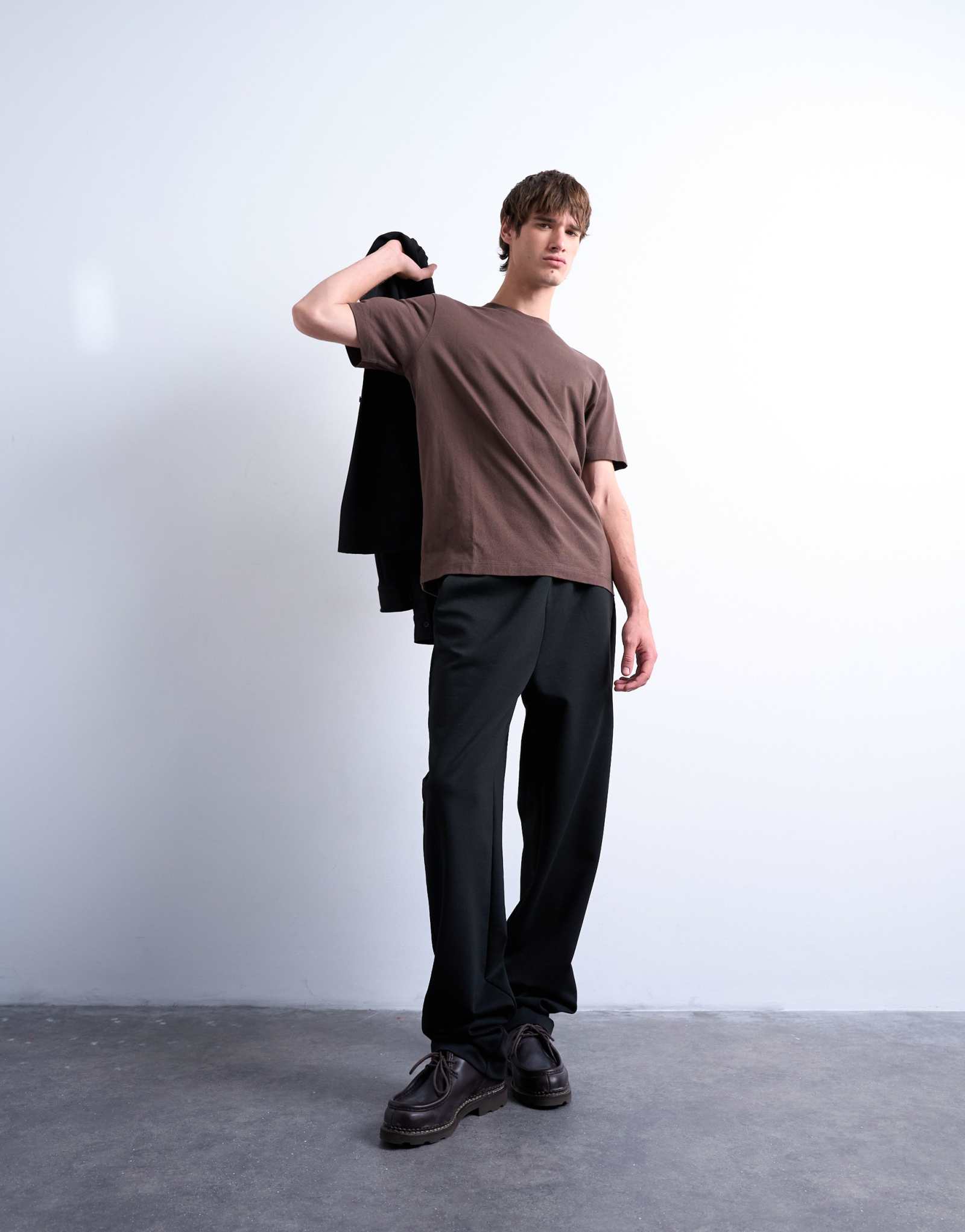 Спортивные брюки Topman с прямыми штанинами на замочке черного цвета