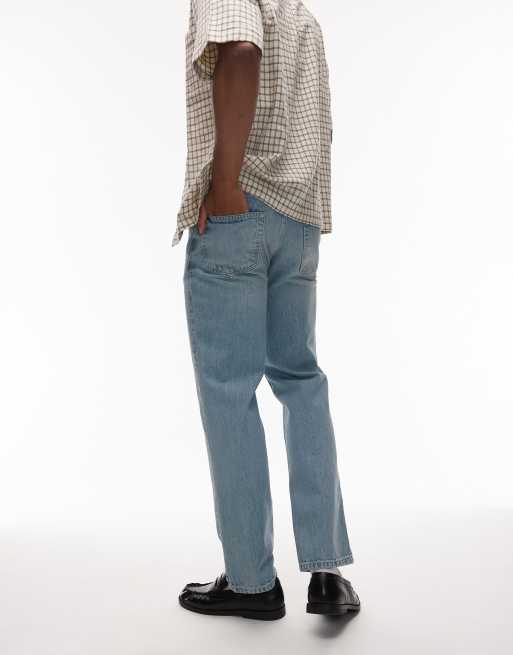 Topman straight leg jean in light wash, 2 of 5