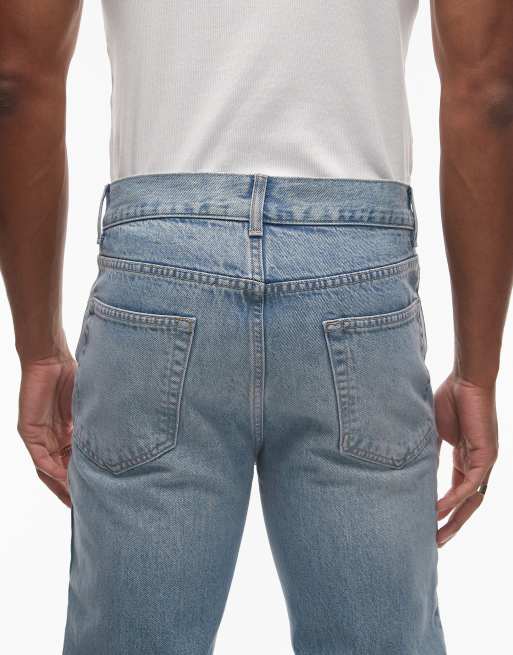 Topman straight leg jean in light wash, 4 of 5