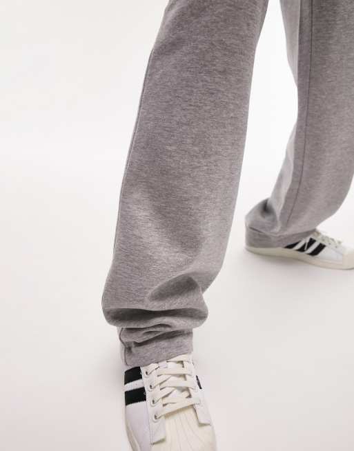 Topman Asos Mens Grey Joggers Topman Straight Leg Jogger In Grey