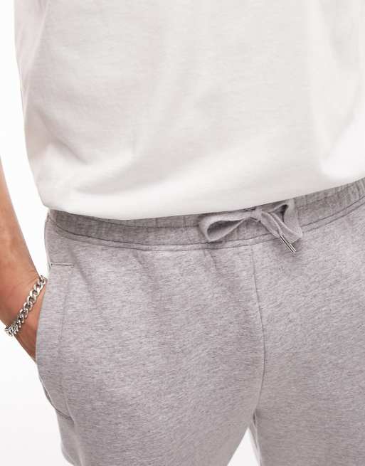 Topman straight leg sweatpants in gray heather