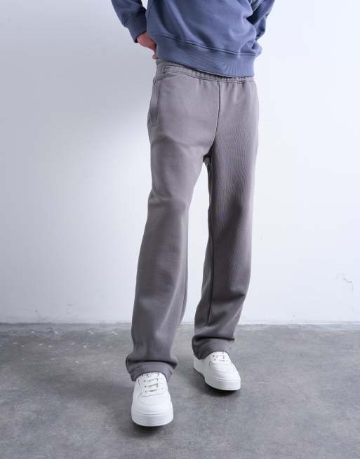 Topman straight leg jogger in mid grey, 2 of 5