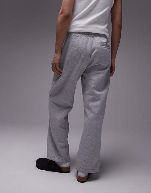 Topman straight leg sweatpants in gray heather | ASOS Topman straight leg sweatpants in gray heather | ASOS