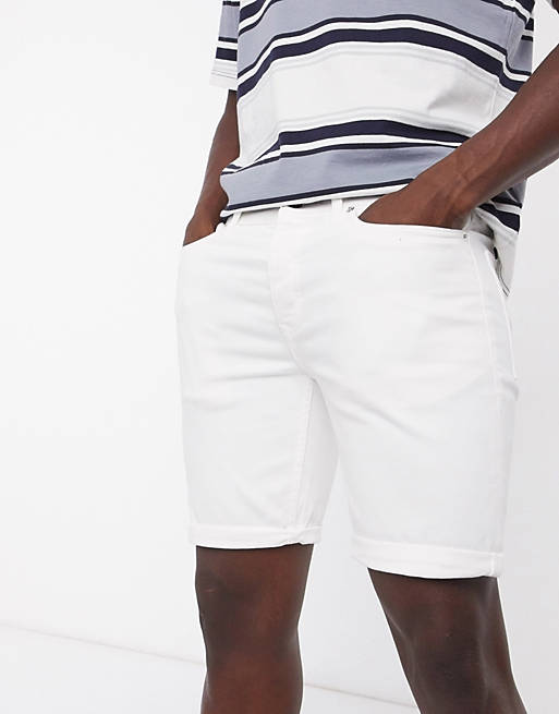 Shorts Topman stretch skinny denim shorts in white 