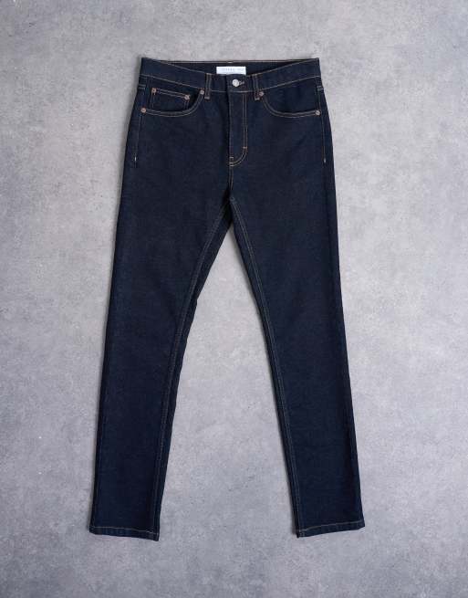 Topman stretch skinny jean in raw, 6 of 7