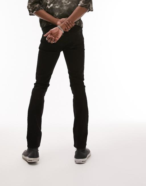 Topman stretch slim jeans in black