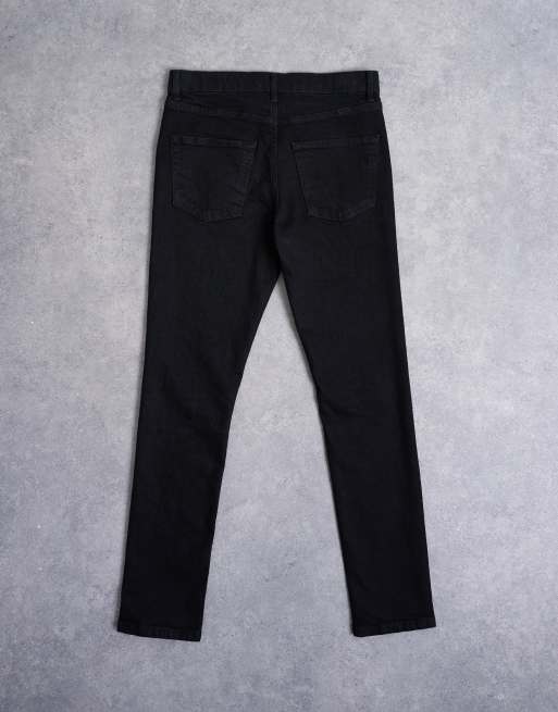 Topman stretch skinny jeans in black
