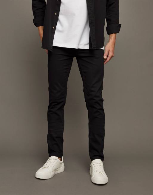 Topman stretch slim jeans in black