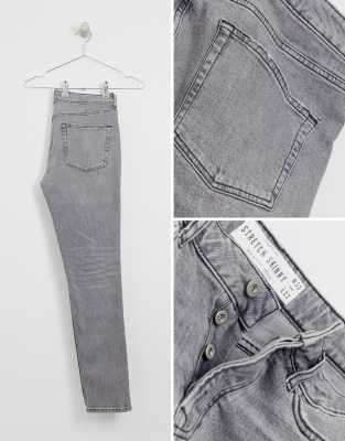 grey stretch jeans