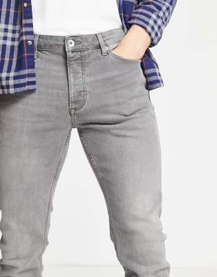 topman grey stretch skinny jeans