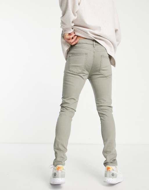 Stretch skinny khaki store pants