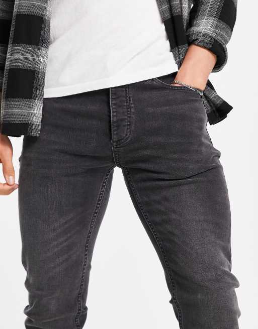 Topman washed black deals stretch skinny jeans