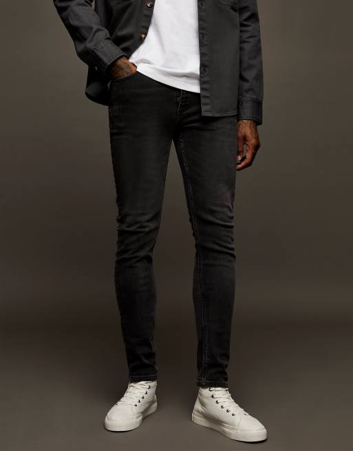 Black washed skinny jeans clearance mens