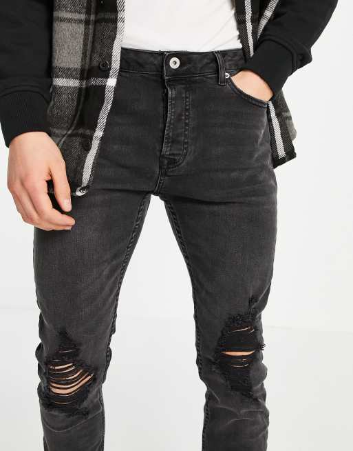 Topman ripped skinny hot sale jeans