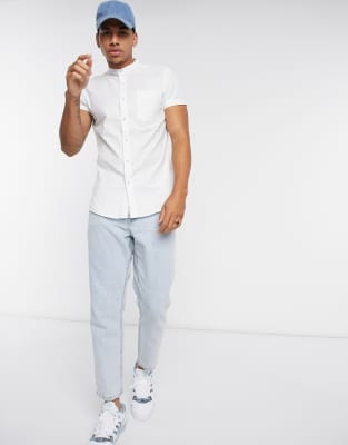 topman stretch skinny shirt