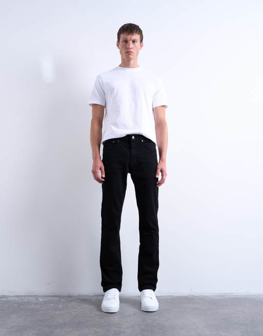 Topman stretch slim jean in black