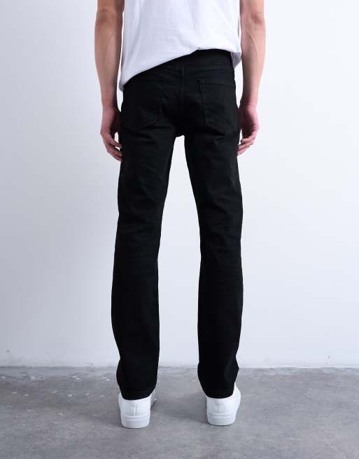 Topman stretch slim jean in black