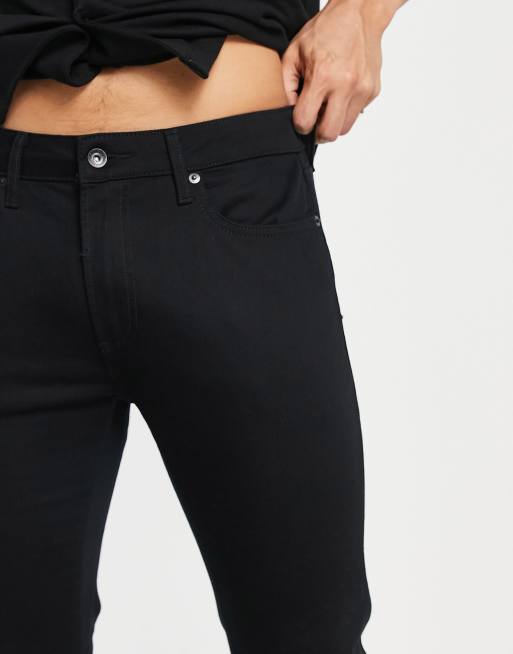 Topman stretch slim jeans in black