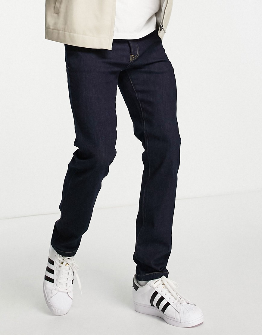 Topman stretch slim jeans in raw-Blue