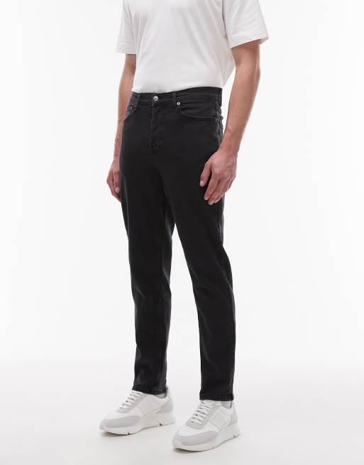Topman stretch taper jean in washed black, 3 of 5