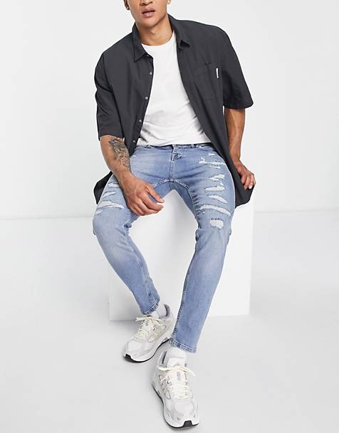 ASOS Herren Kleidung Hosen & Jeans Jeans Stretch Jeans Stretch skinny ripped jeans in 