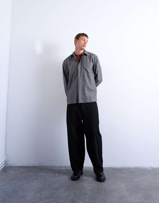 Topman – Strukturiertes Relaxed-Fit-Hemd mit Salz- und Pfeffer-Muster, 2 von 5