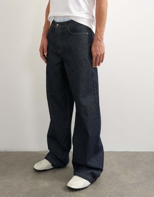 Topman - Stugge baggy jeans van onbewerkt denim, 4 van 7