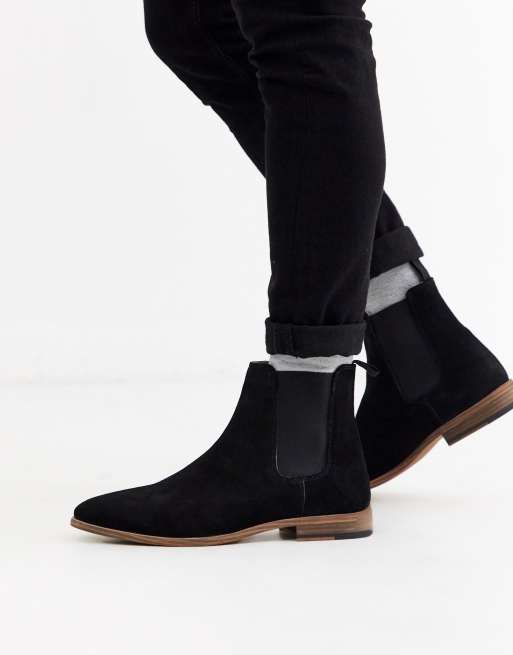 Topman black 2025 chelsea boots