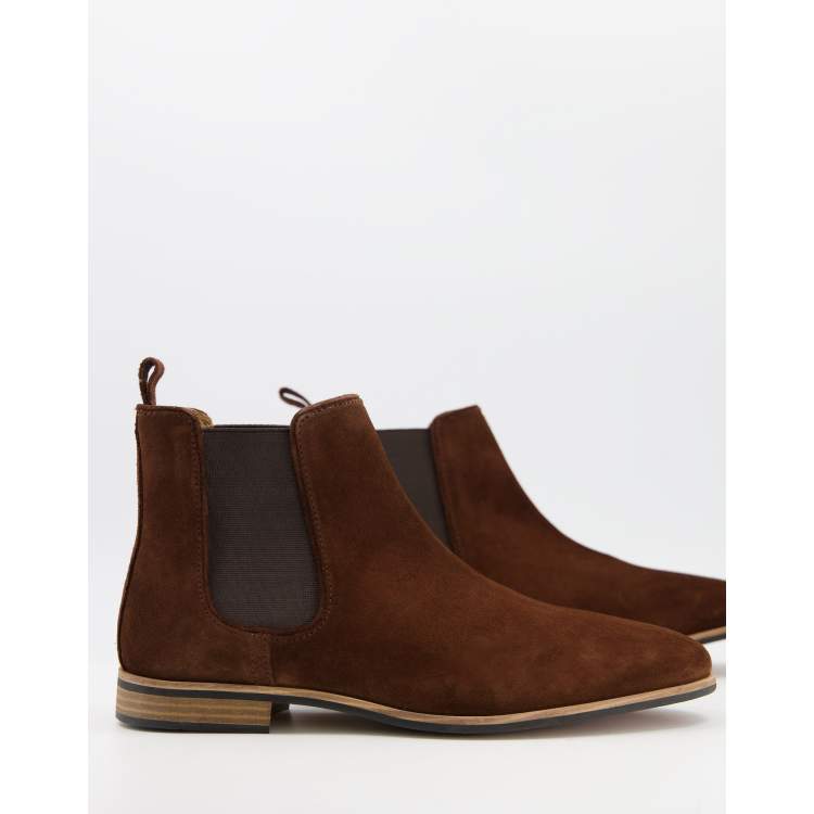 Topman suede 2024 chelsea boots