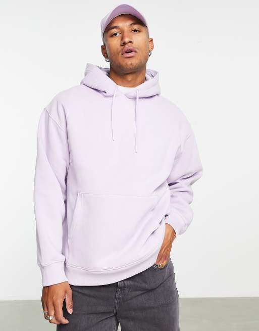 Topman – Super-Oversize-Kapuzenpullover in Fliederlila
