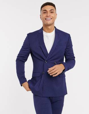 navy boss suit