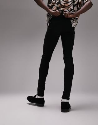 topman black super spray on jeans